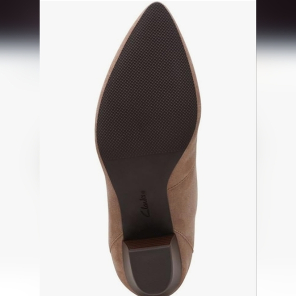 Clarks Women's Teresa praline suede low heel ankle Boots size 11 brand new - Picture 7 of 9